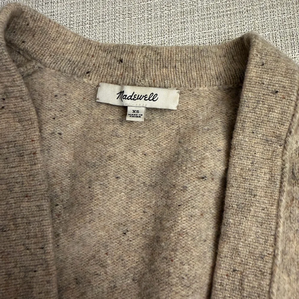 Madewell Tan Button-Up Cardigan - Picture 2 of 2